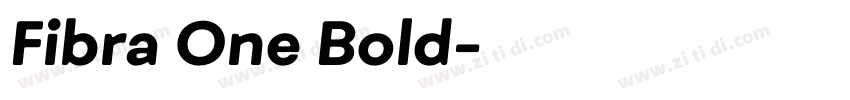 Fibra One Bold字体转换